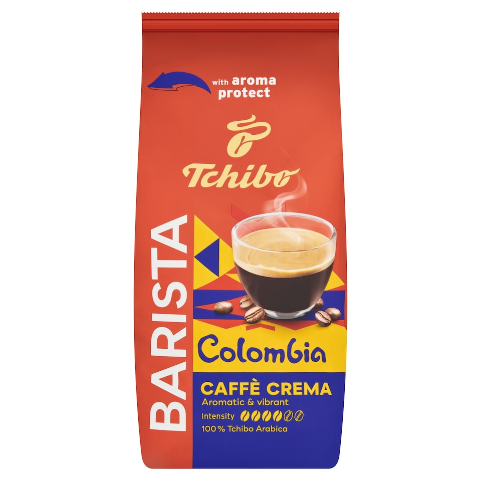 Tchibo Barista Colombia Caffè Crema pražená zrnková káva 1000g