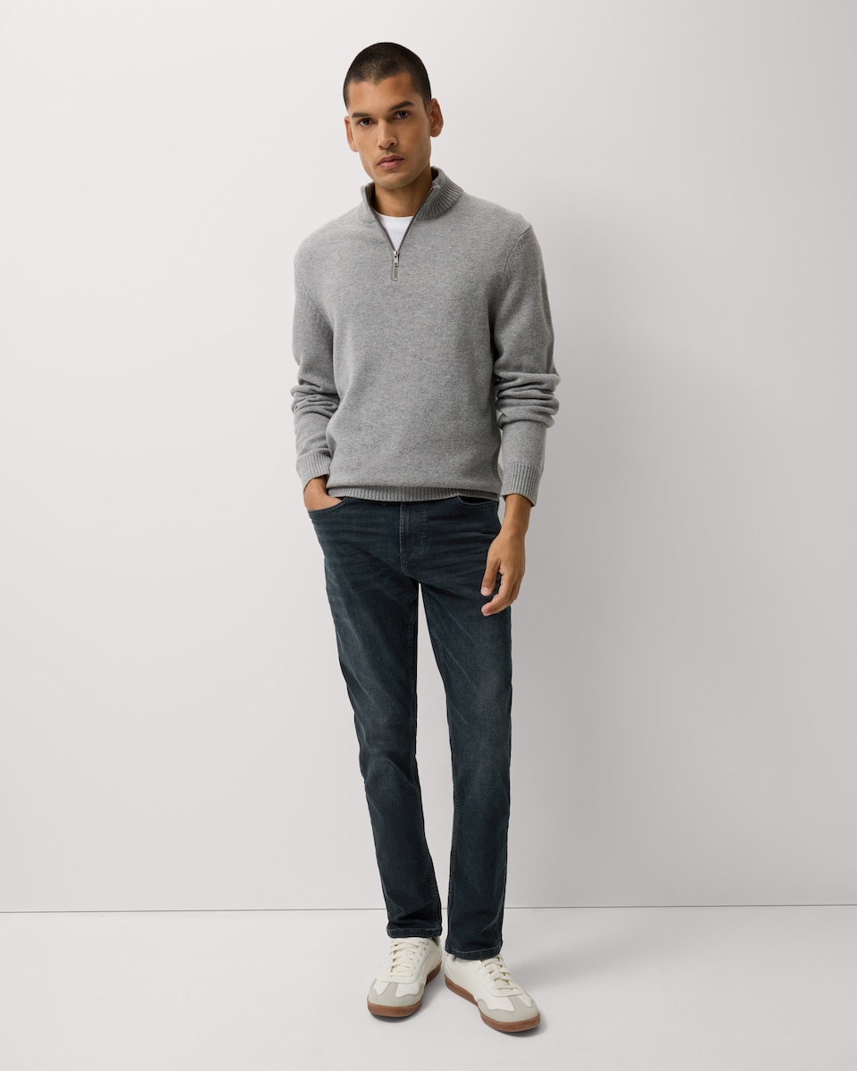image 1 of F&F Slim Leg Stretch Jeans in Black