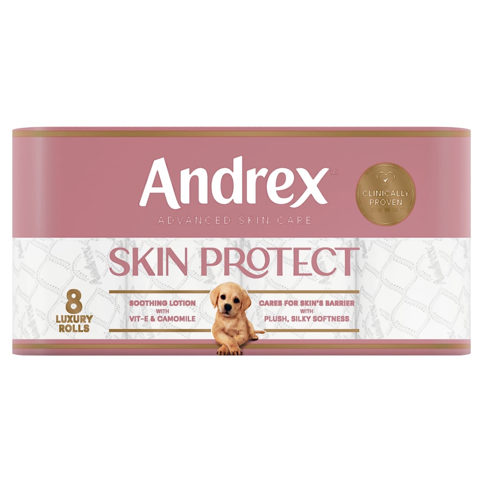 image 1 of Andrex Skin Protect 8 Luxury Rolls 155 sheets