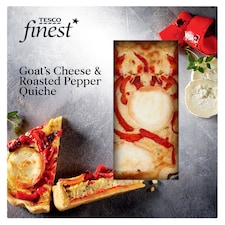 Tesco Finest Goats Cheese & Roasted Pepper Quiche 420G