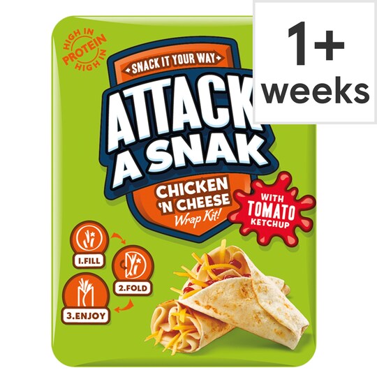 Cheesestring Attack A Snack Chicken Wrap 99G Tesco Groceries