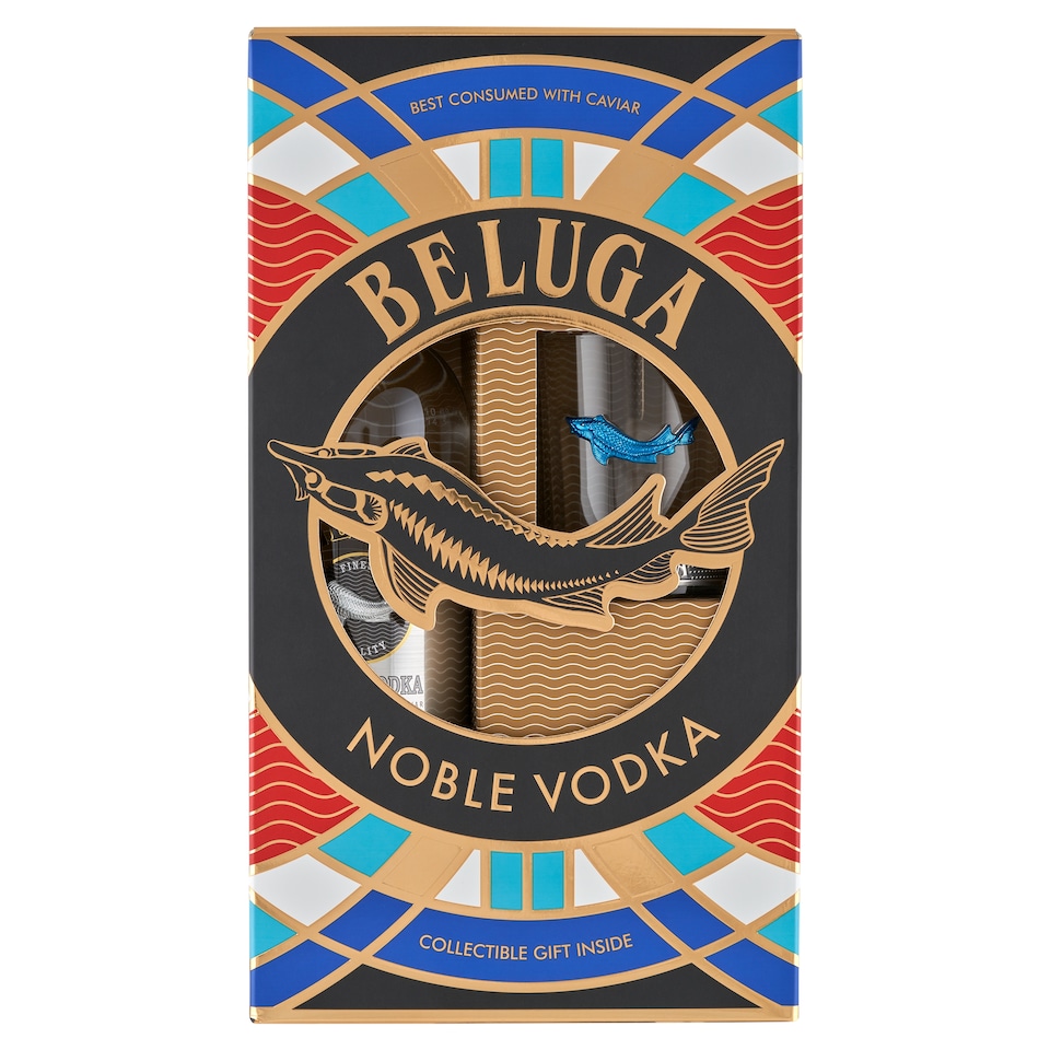 Beluga Noble Premium Vodka 40% 0,7 l + 1 Glass