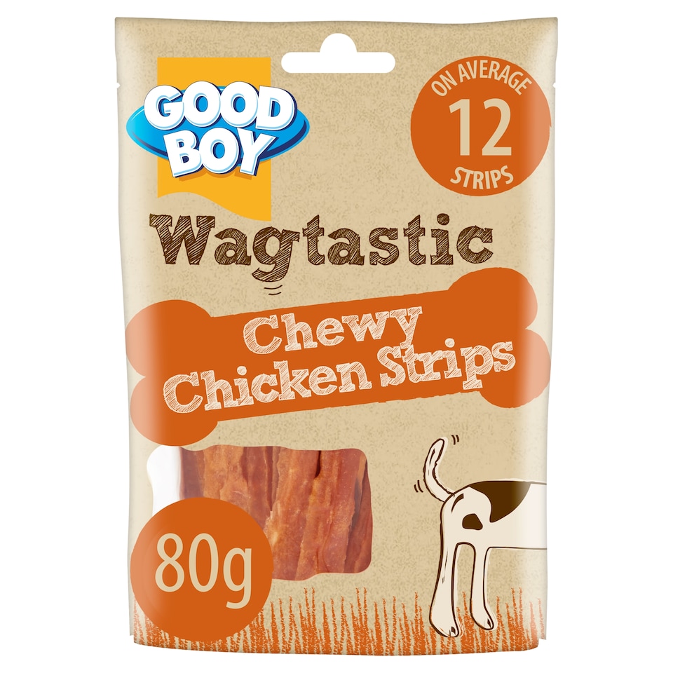 image 1 of Good Boy Chewy Chicken Strips Dog Chew Treats 80G