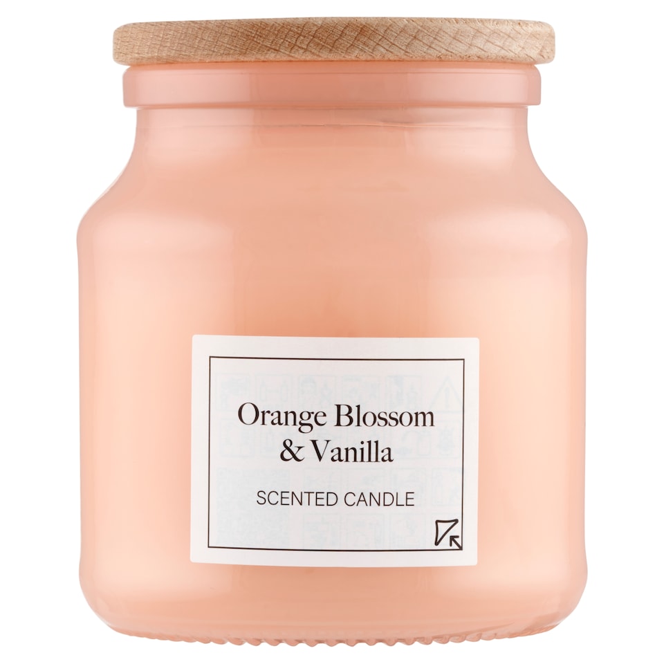 Tesco Orange Blossom & Vanilla Mini Jar Pink Scented Candle 110 g