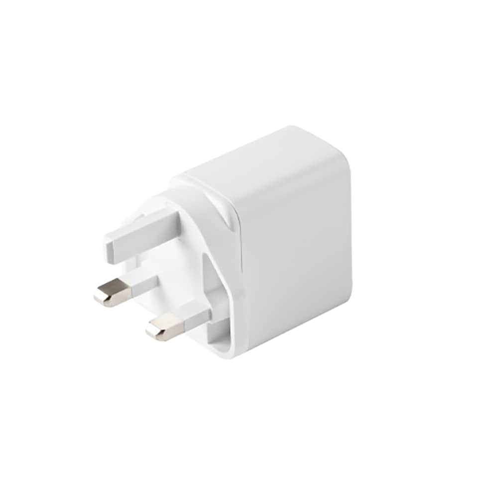 Tesco 35W Dual Port USB C PD GaN Mains Home Phone Charger Plug White