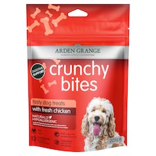 Arden Grange Crunchy Bites Dog Treats with Fresh Chicken 225g