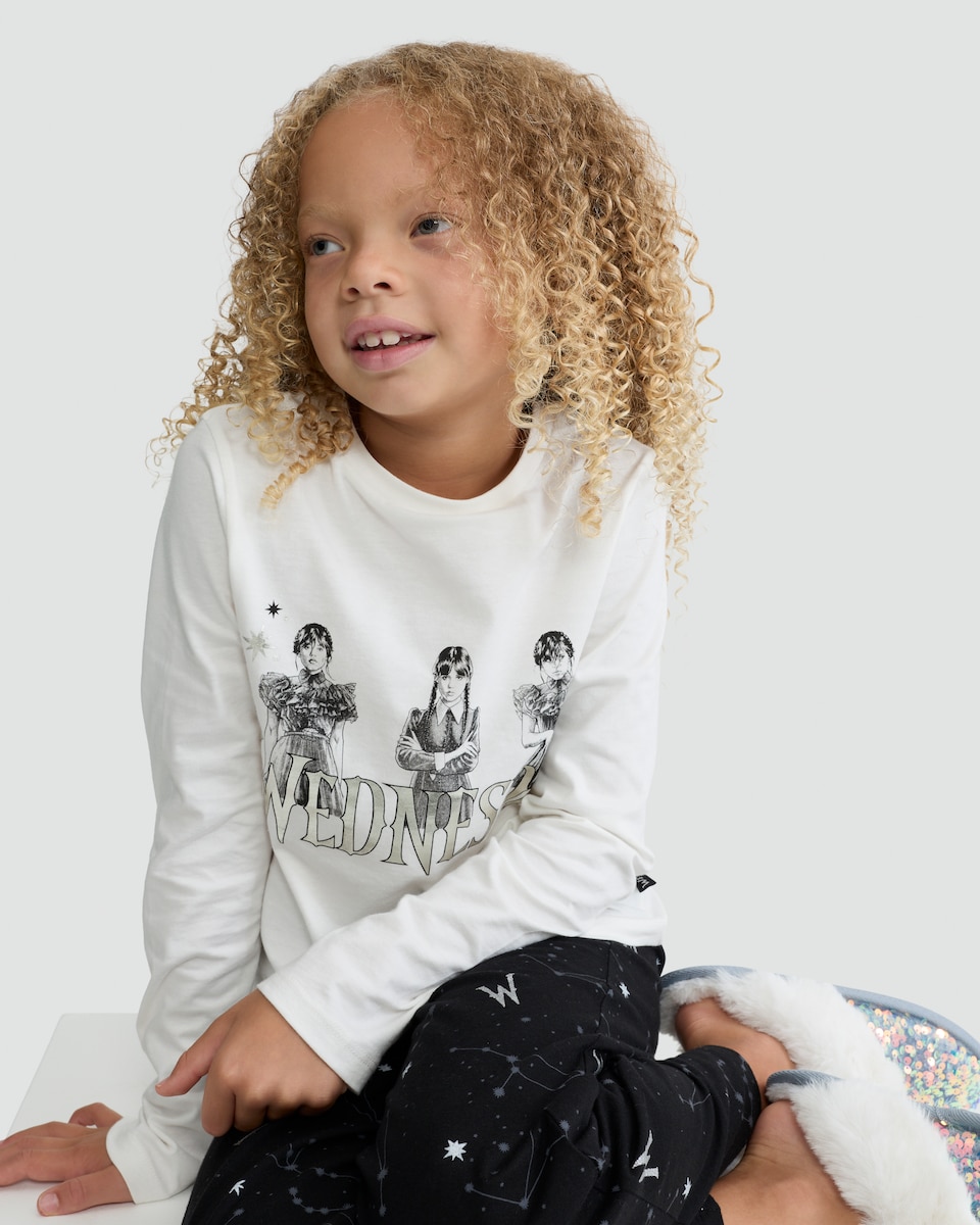 image 1 of Wednesday Pure Cotton Pyjama Set in Multi