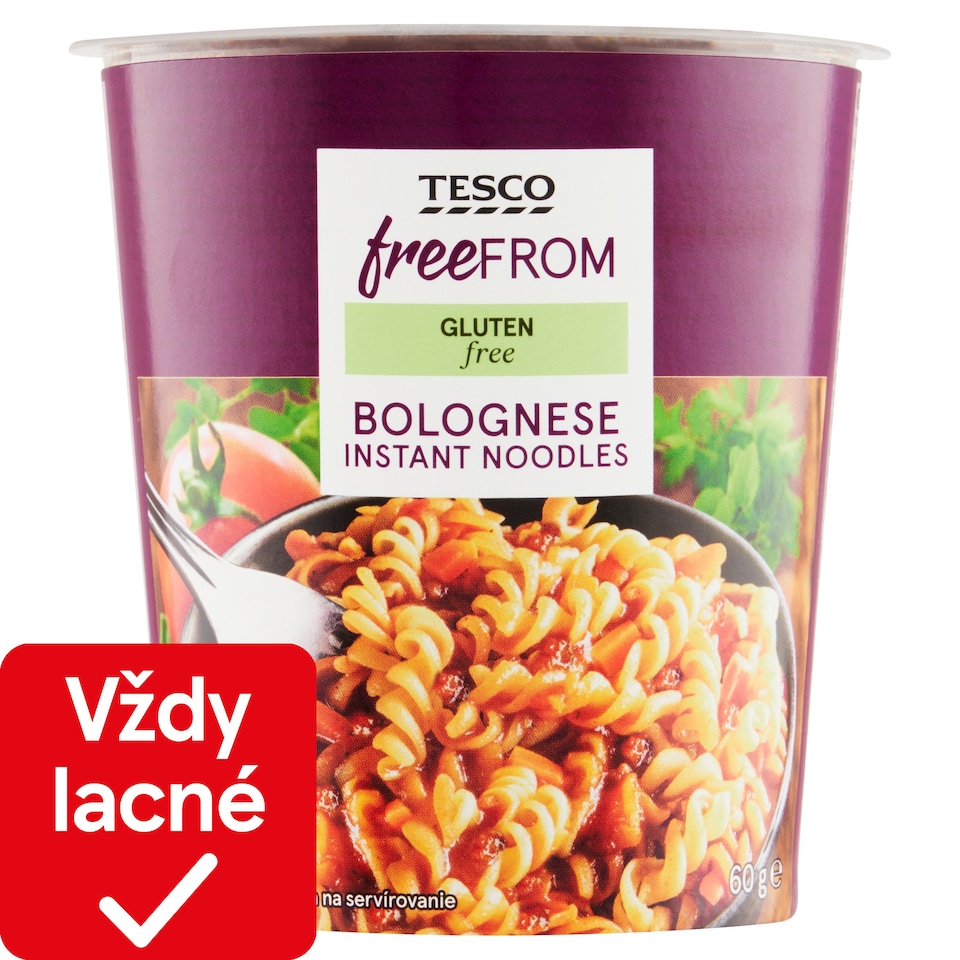 Tesco Free From Bolognese Instant Noodles 60 g