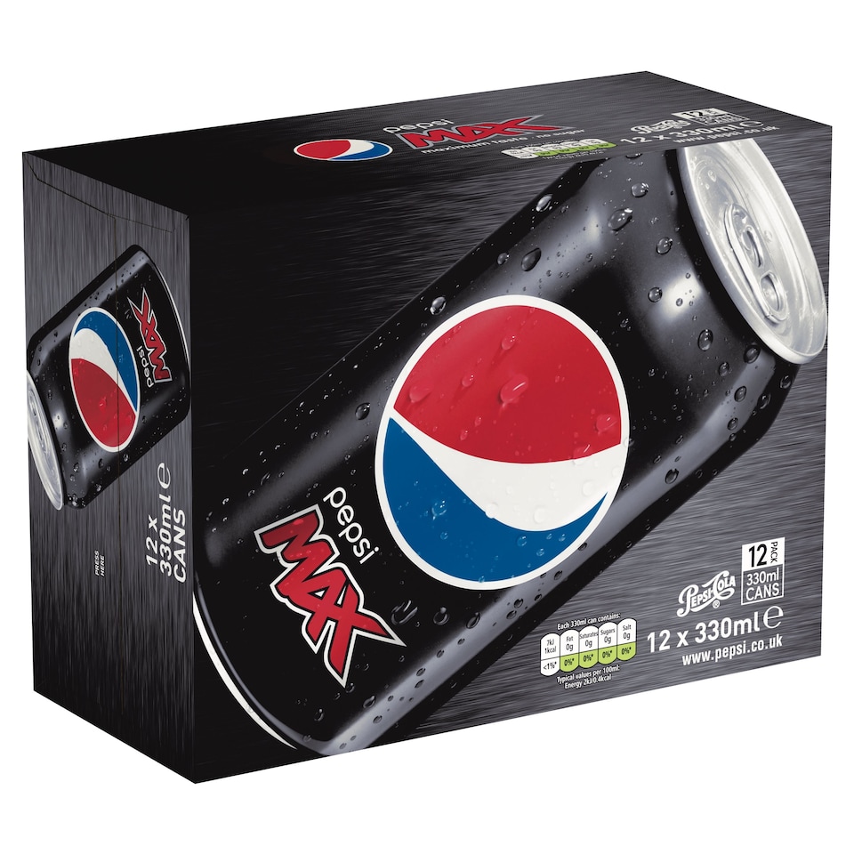 Pepsi Max 12 X 330Ml