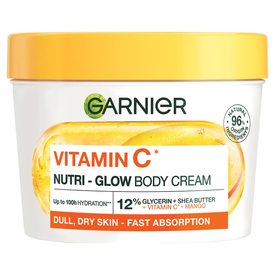 image 1 of Garnier Body Superfood Nutri-Glow Cream - Vitamin C & Mango 380ml