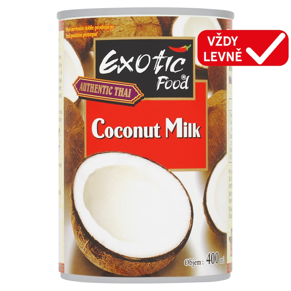 Exotic Food Authentic Thai Kokosové mléko 400ml