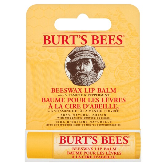 Burt's Bees Beeswax Lip Balm 4.25G Tesco Groceries