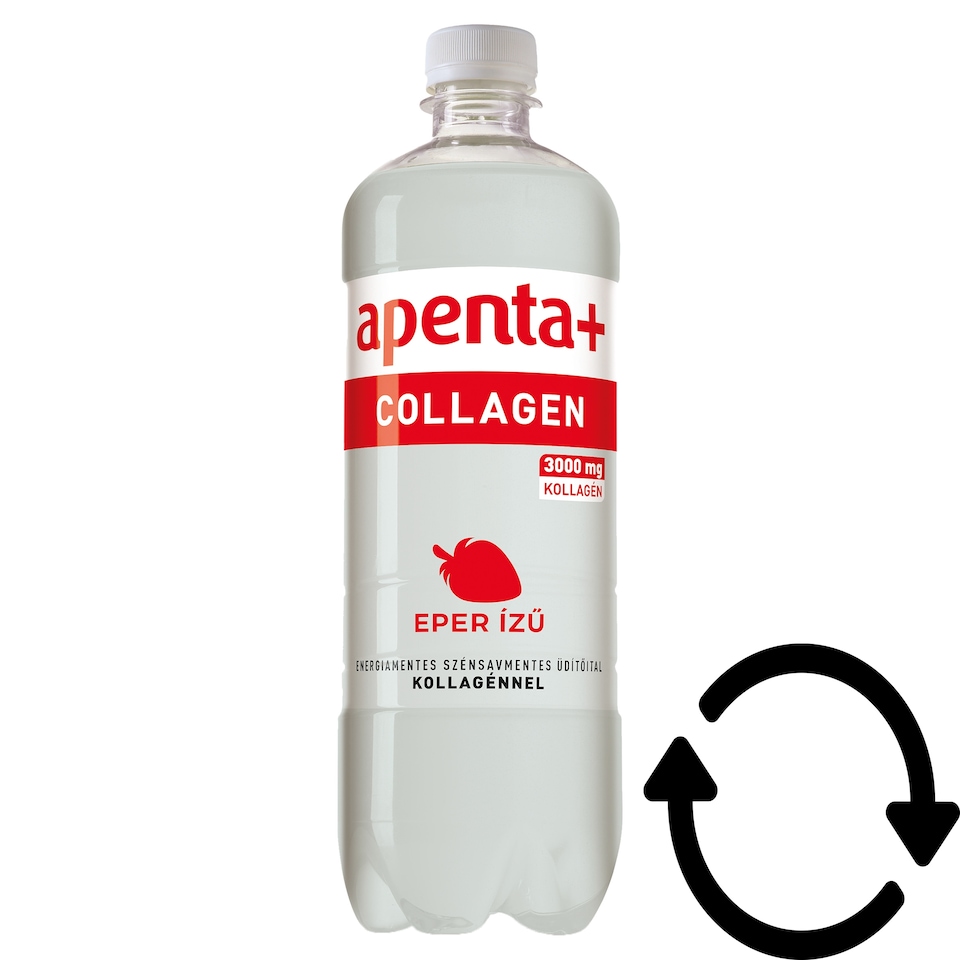 Apenta+ Collagen eper ízű energiamentes szénsavmentes üdítőital kollagénnel 750 ml