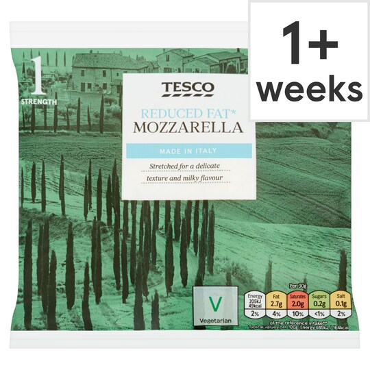 Tesco Reduced Fat Mozzarella 240G Tesco Groceries