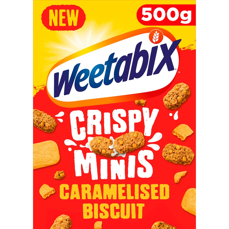 image 1 of Weetabix Crispy Minis Caramelised Biscuit Cereal 500g