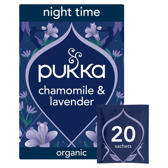 Pukka Organic Night Time Herbal Tea With Chamomile 20 Sleep Tea Bags 20g