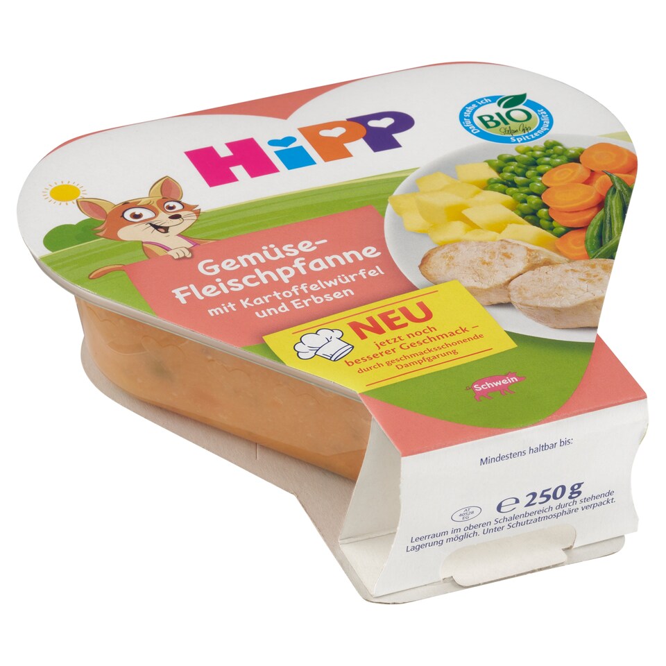 HiPP Organic Vegetable with Pork, Potatoe and Pea 250g