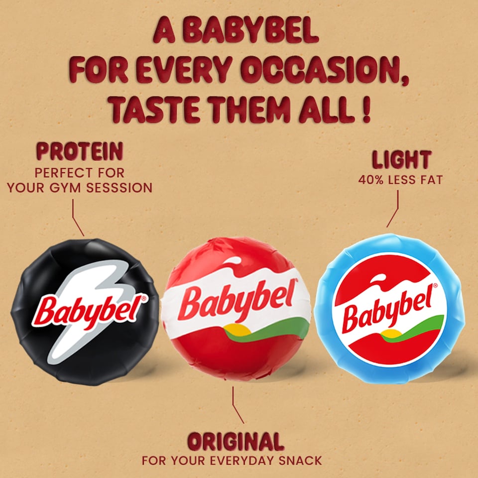 image 1 of Mini Babybel Original Cheese 6 Pack, 120 G