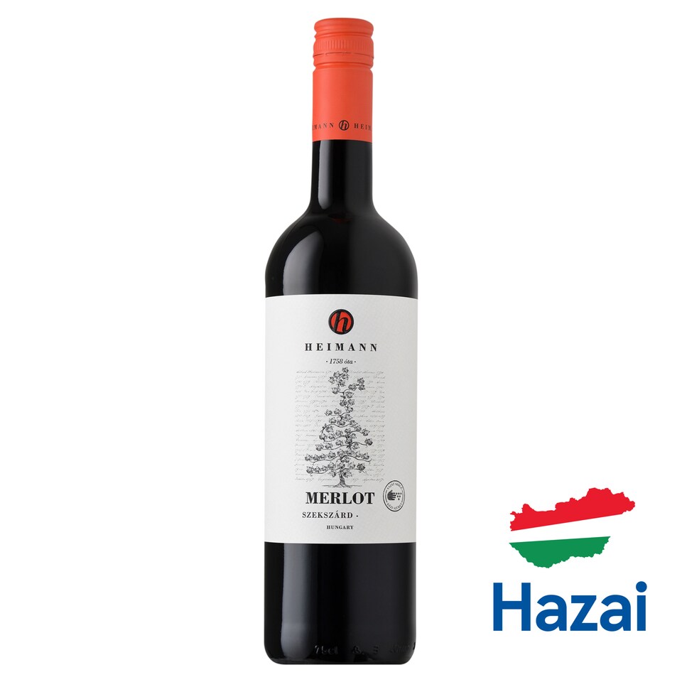 Heimann Merlot száraz vörösbor 14,5% 0,75 l