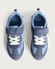 image 2 of F&F Boys Retro-Inspired Touch Strap Fastening Trainers in Blue