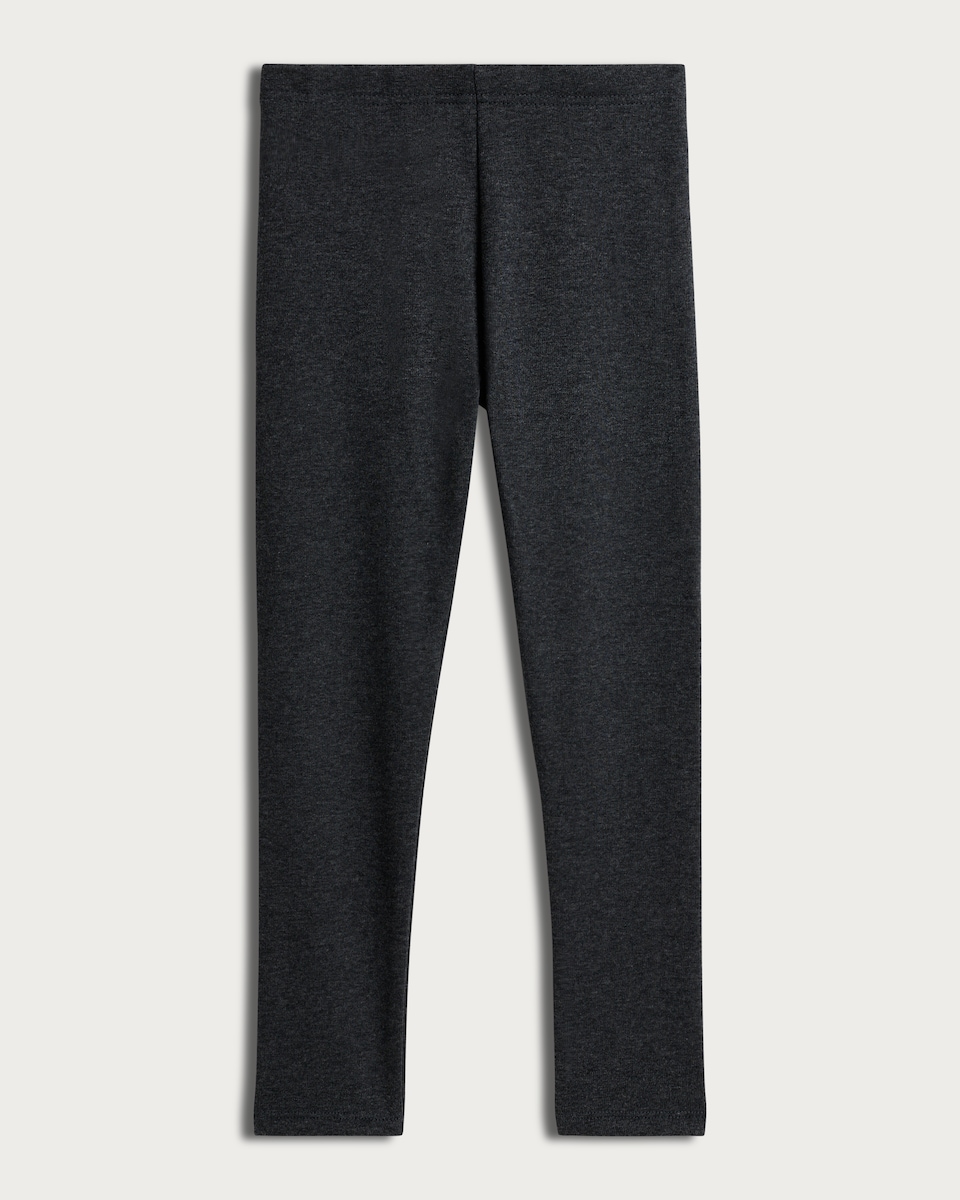 F&F Girls Fleece Lined Leggings  in Grey