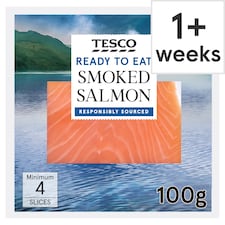 Tesco Smoked Salmon 100g 