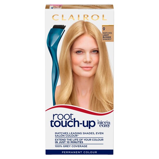 Nice'n Easy Root Touch Up Permanent Light Blonde 9 Hair Dye Tesco