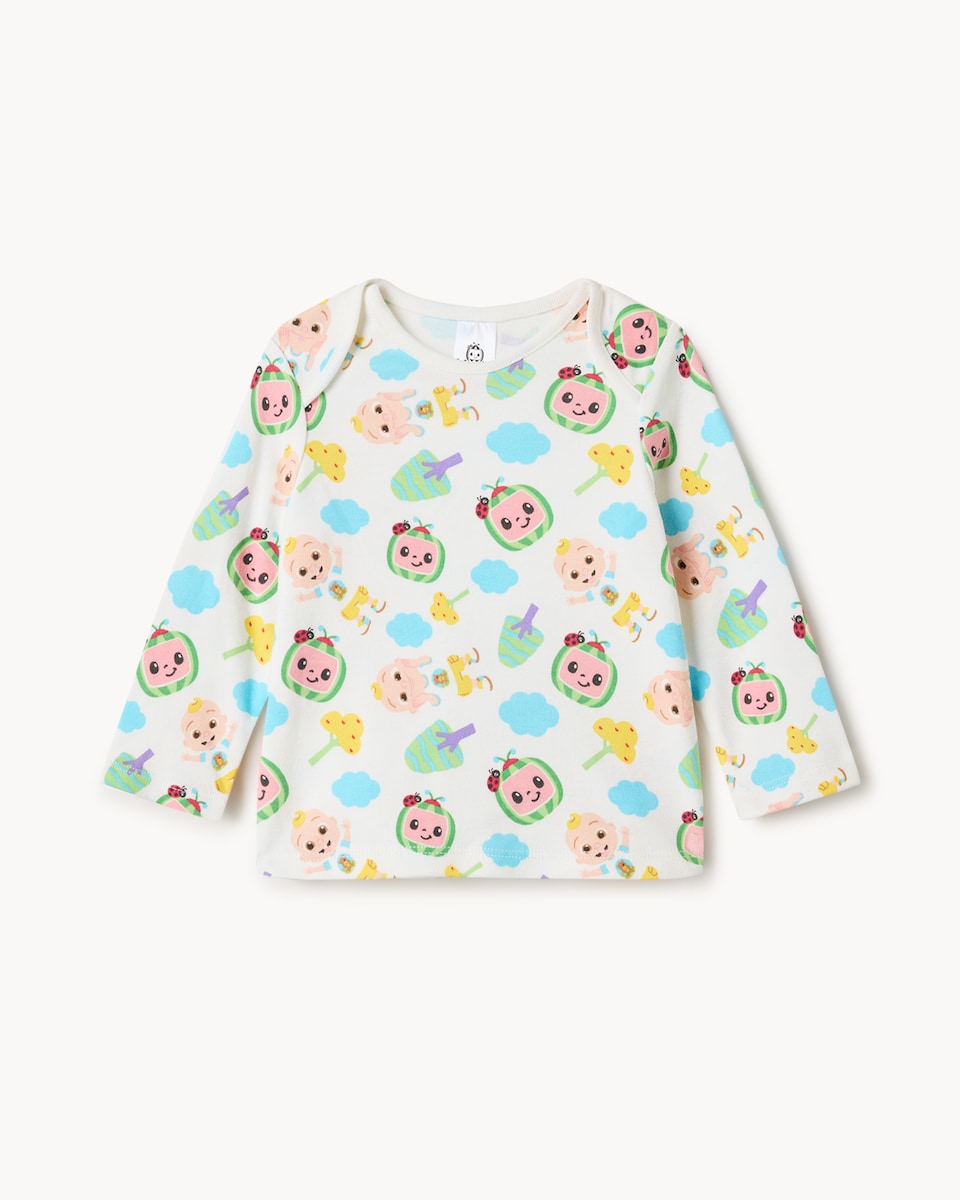 image 1 of Cocomelon 2-Pack Pure Cotton Pyjama Sets in White