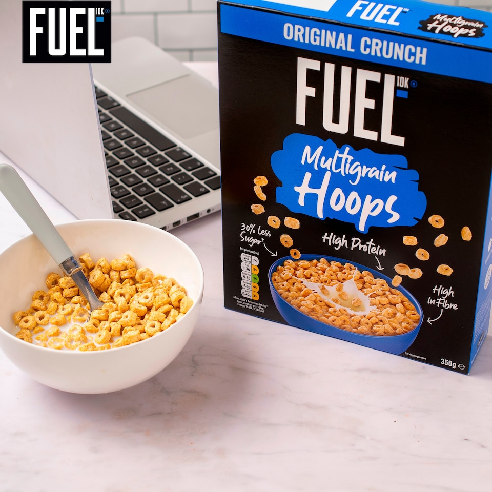 image 1 of  FUEL 10K Original Multigrain Hoops High Protein Breakfast Cereal 350g