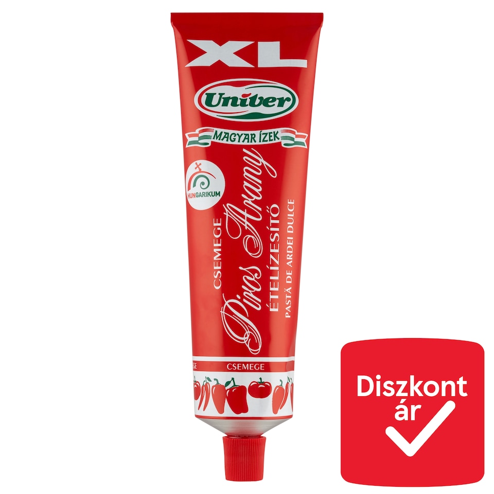Univer Magyar Ízek Piros Arany csemege ételízesítő paprikakrém 240 g  1. kép