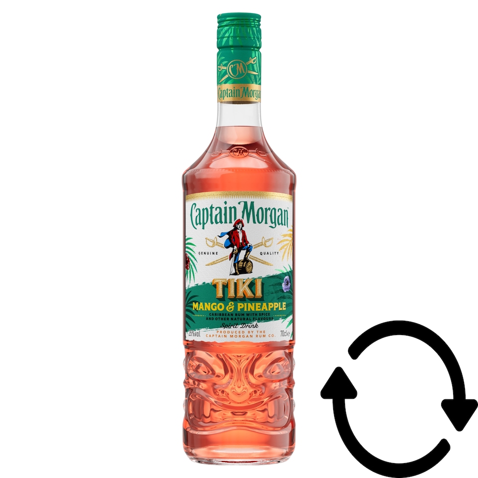 Captain Morgan Tiki mangó és ananász ízű szeszesital 25% 0,7 l