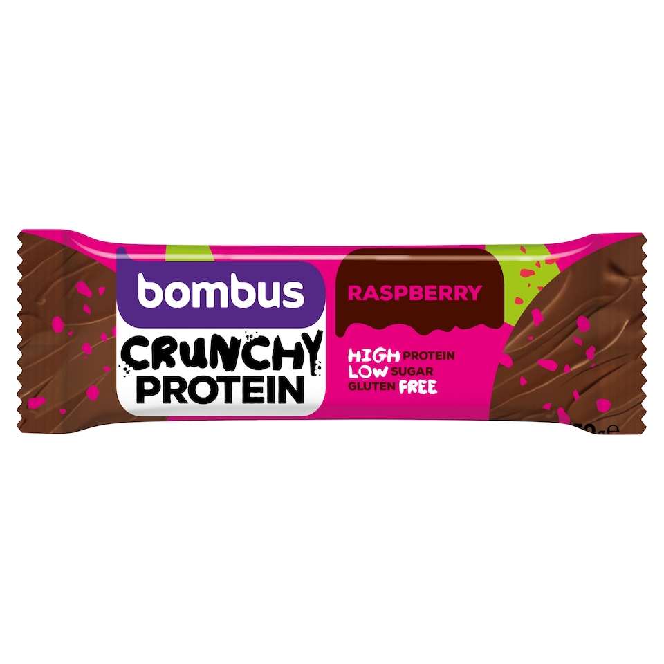 Bombus Crunchy Protein Raspberry 50g
