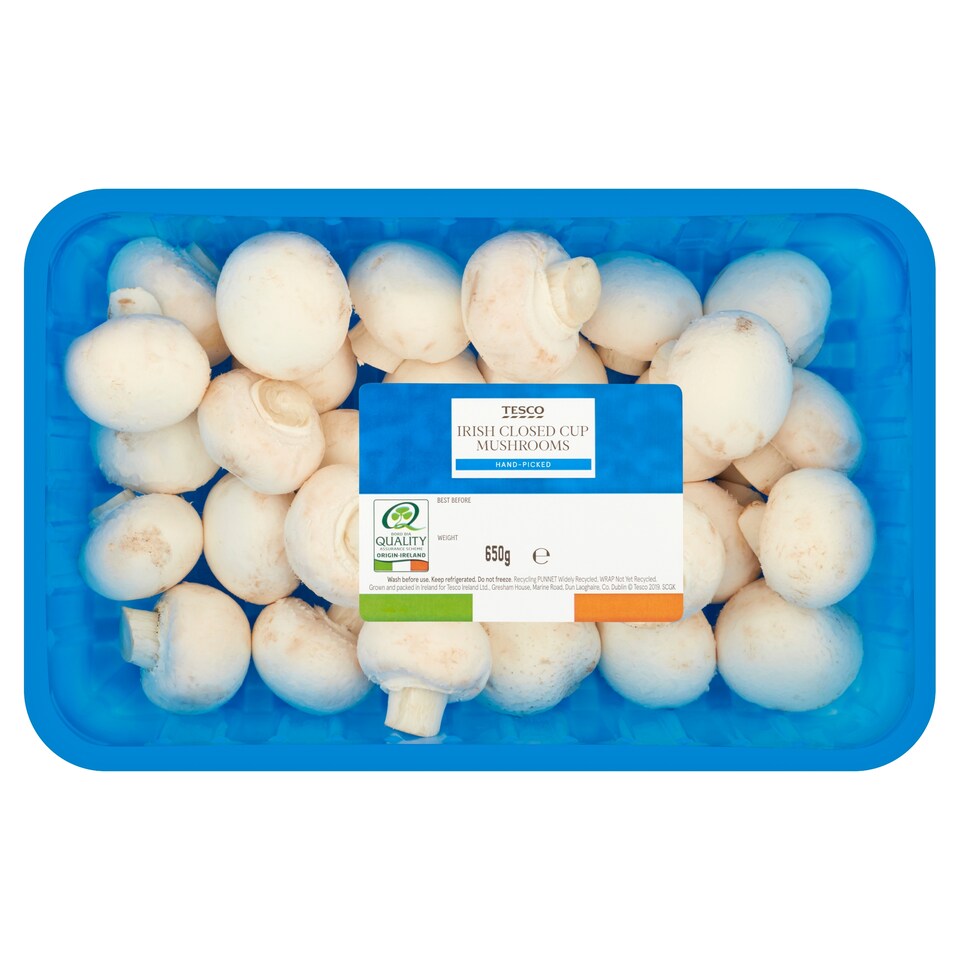 image 1 of Tesco Closed Cup Mushrooms 650G