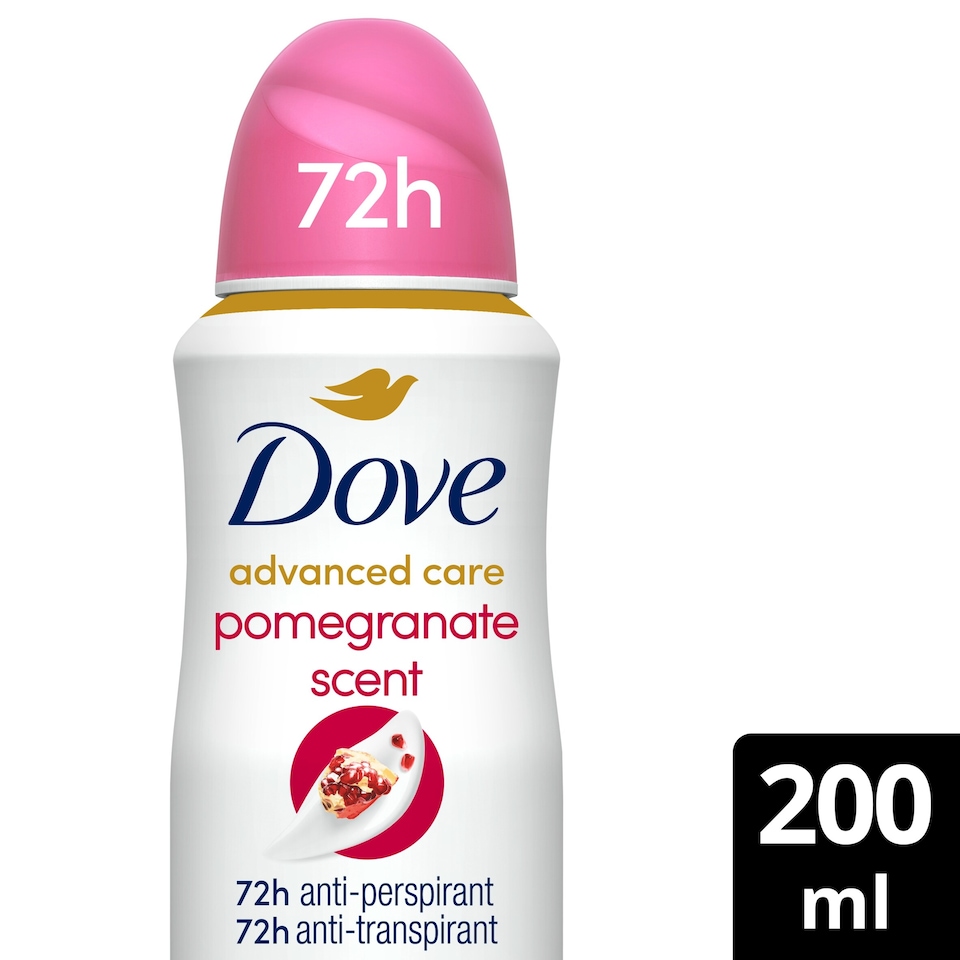 image 1 of Dove Women Go Fresh Pomegranate 72h Advanced Care Antiperspirant Deodorant 200ml