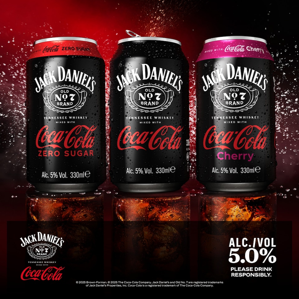 image 1 of Jack Daniels & Coca-Cola Cherry 330ml Can