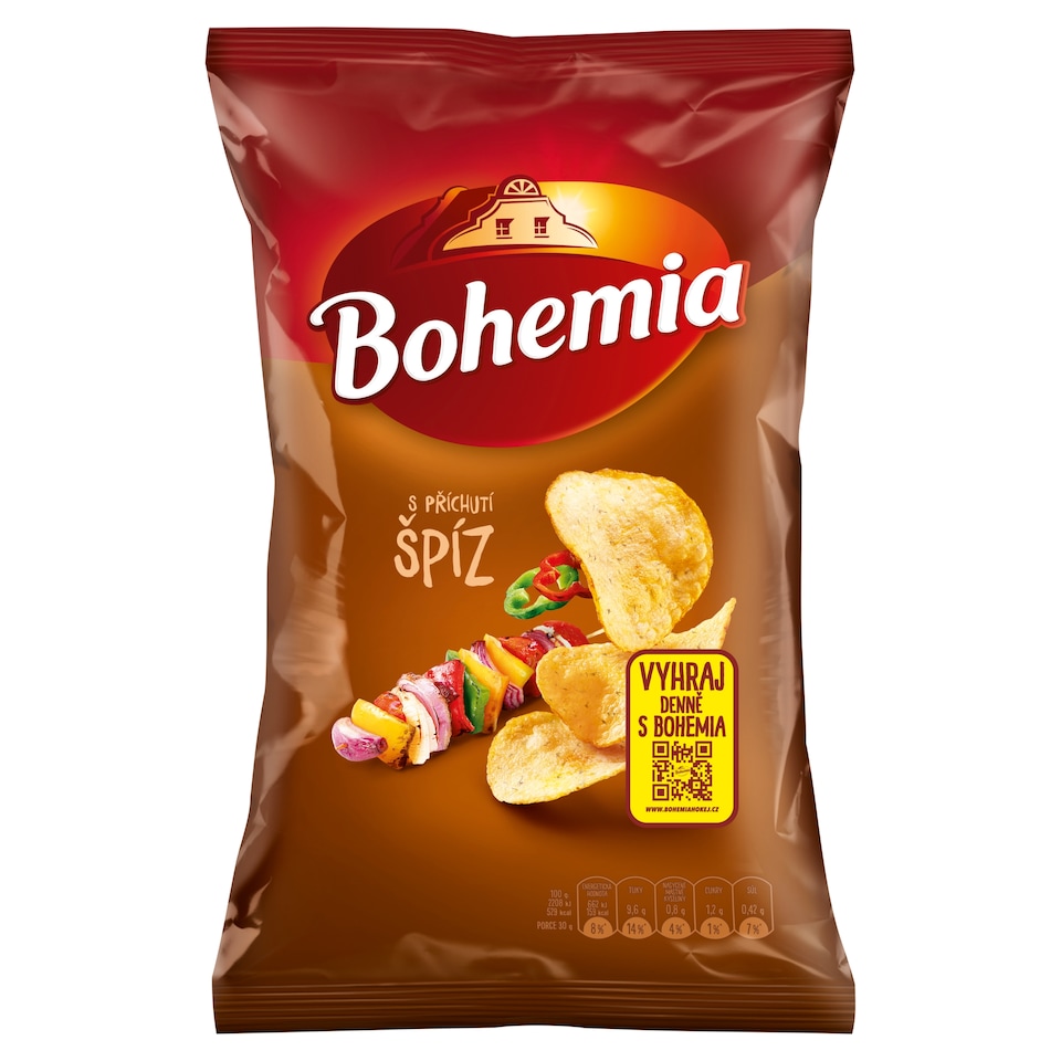 Bohemia Chips s příchutí špíz 130g
