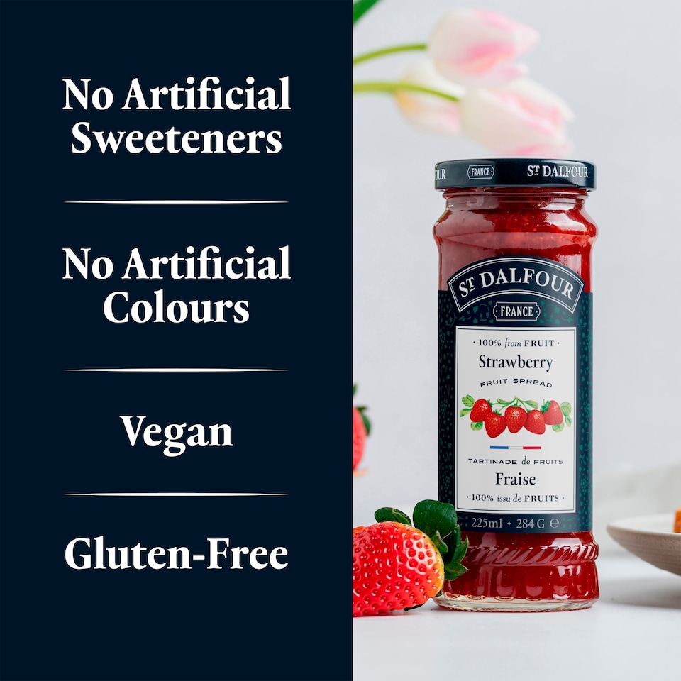 image 1 of St Dalfour Strawberry Fruit Spread 284G