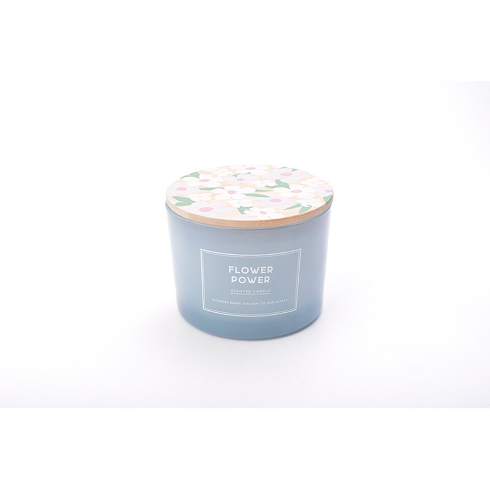 Tesco Flower Power Multiwick Candle 340G Tesco Groceries