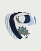 image 1 of F&F Baby 3-Pack Pure Cotton Dinosaur Print Dribble Bibs in Blue