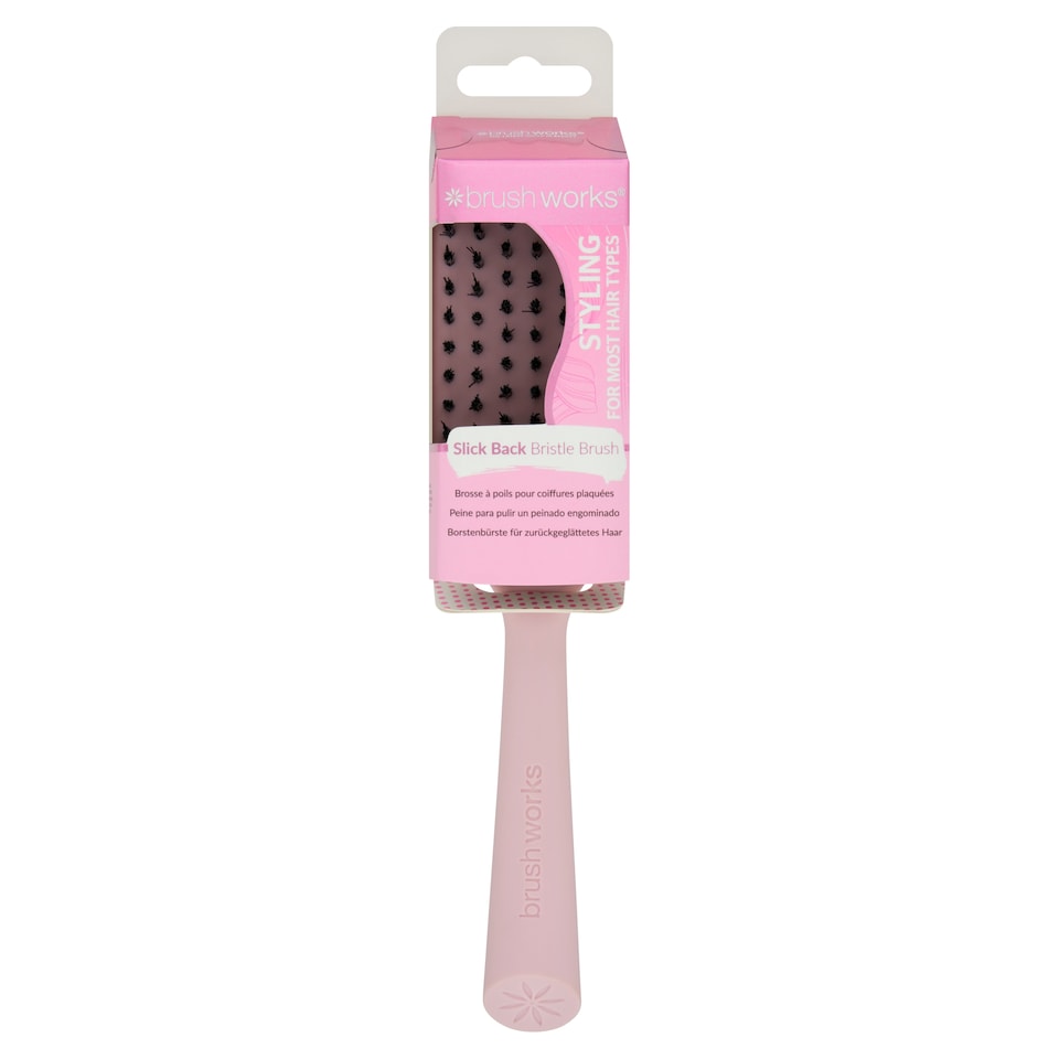 Brushworks Slick Back Bristle Hair Brush