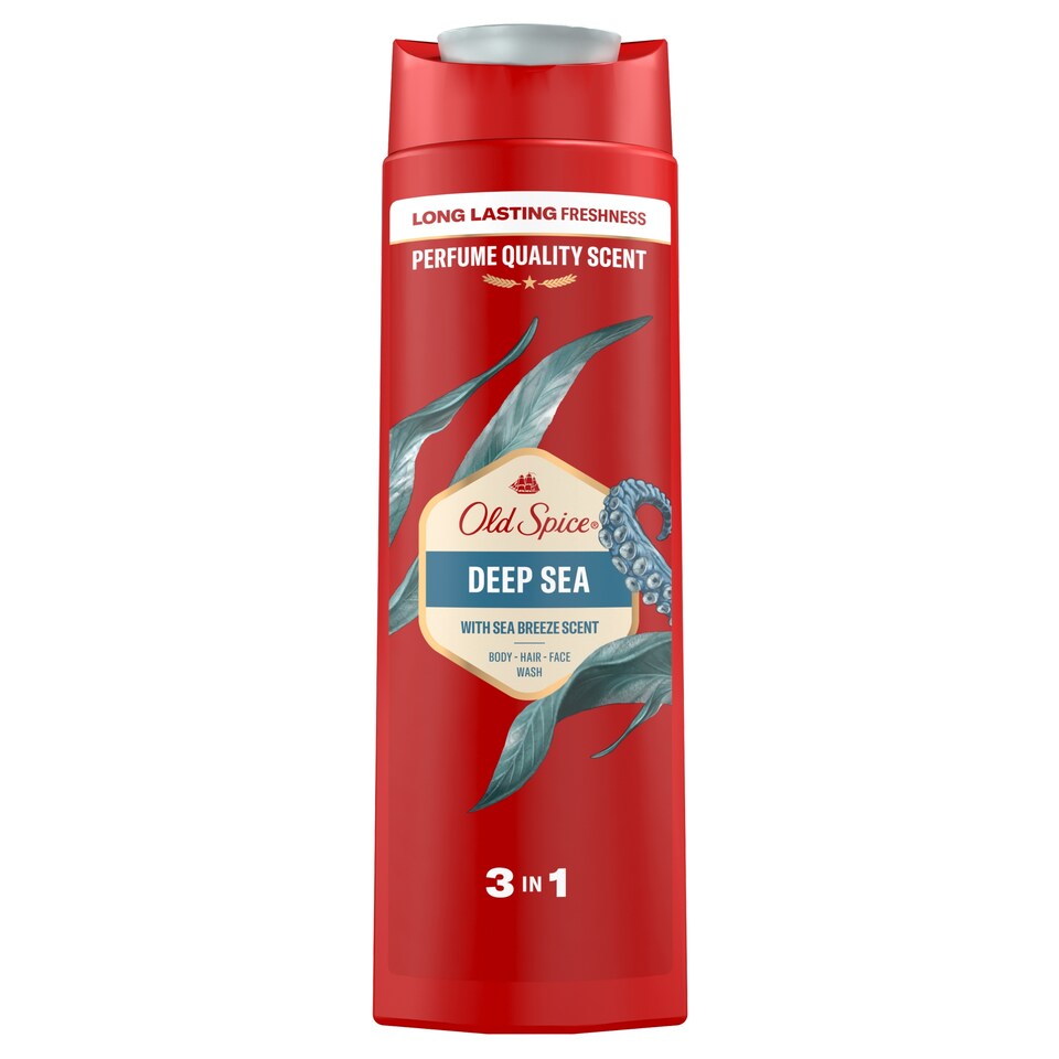 obrázok 1 z Old Spice Deep Sea 3 v 1 Sprchový Gél a Šampó Pre Mužov 400ml