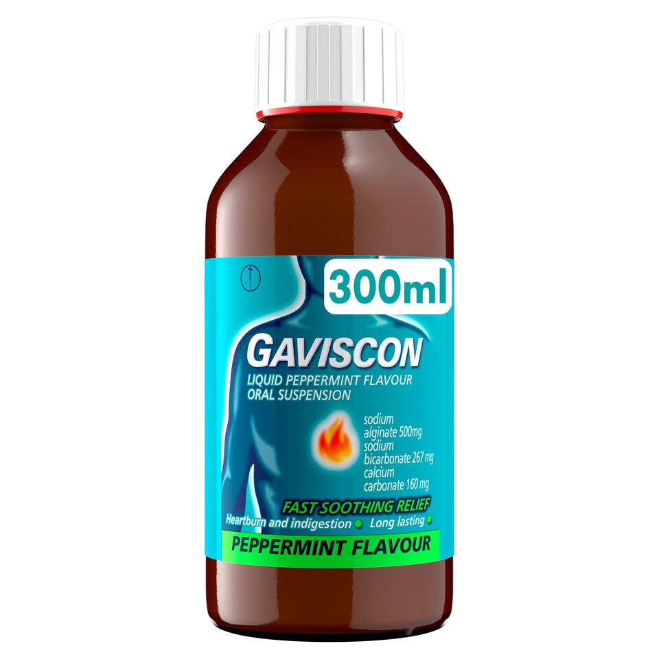 Gaviscon Peppermint Heartburn Liquid 300Ml