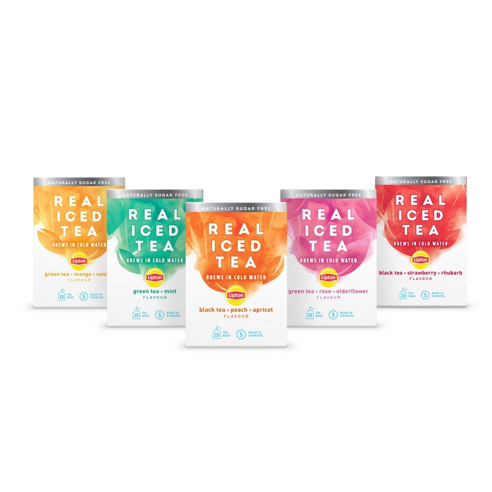image 1 of Lipton Real Iced Black Tea, Peach & Apricot 15S 33G