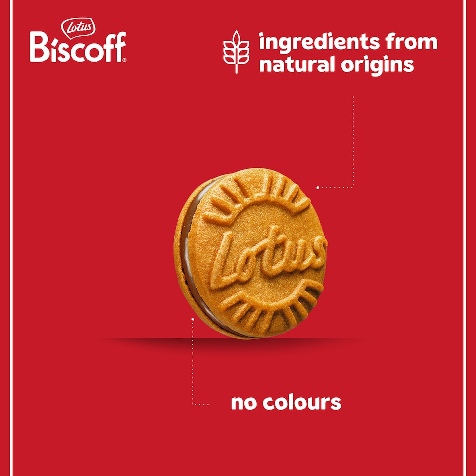 image 1 of Lotus Biscoff Sandwich Biscuits Milk Chocolate 150G