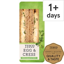 Tesco Egg & Cress Sandwich
