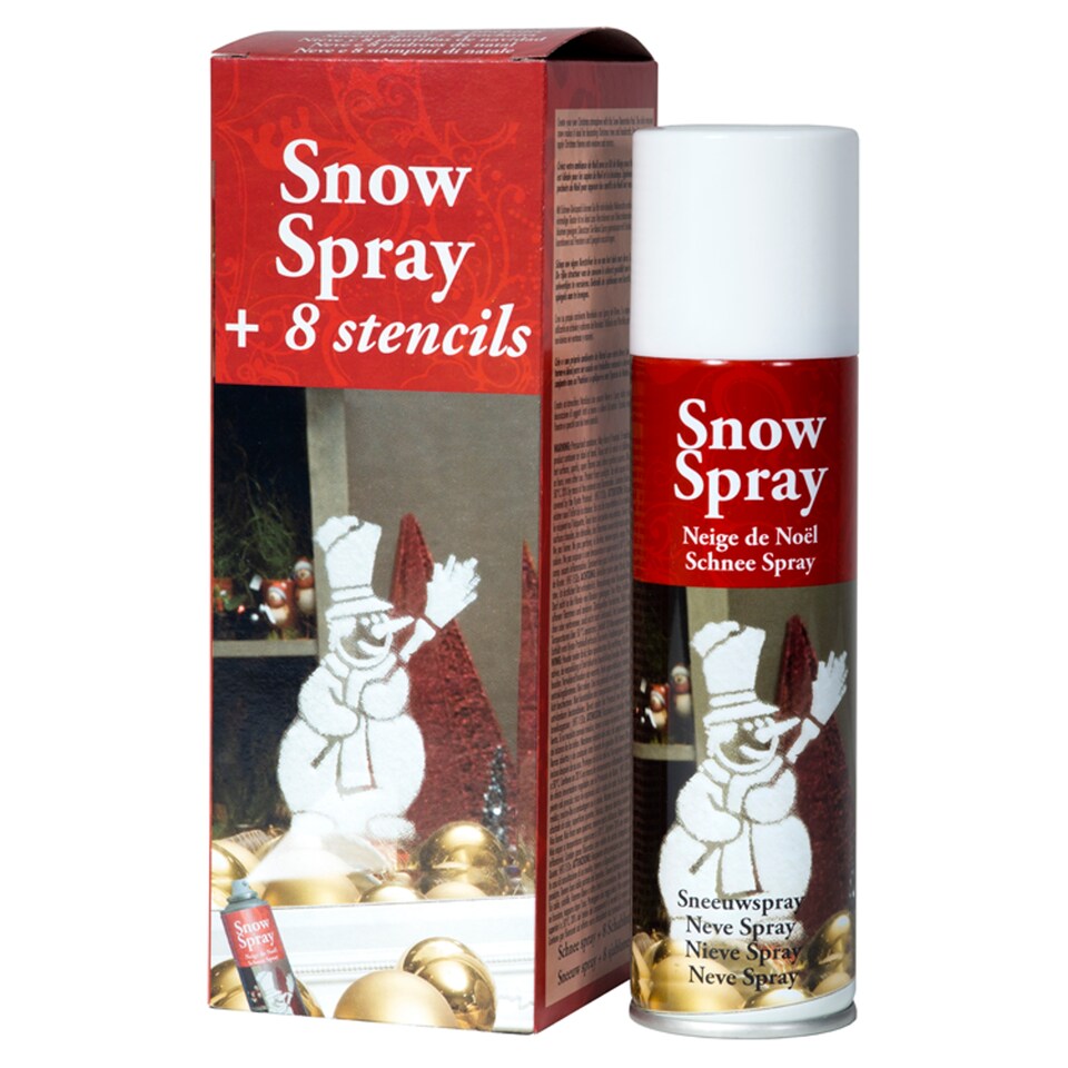 Snow Spray 150Ml And 8 Stencils
