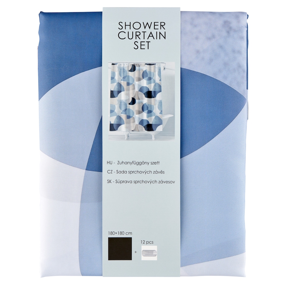 Obrázek 1 pro produkt Geometric sada sprchových závěs 180 x 180 cm