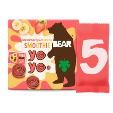 Bear Smoothie Yoyo Strawberry & Banana 5 X 20G