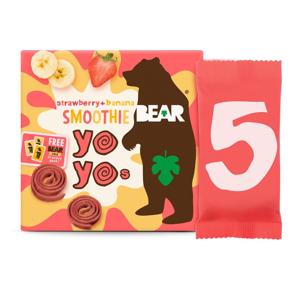 Bear Smoothie Yoyo Strawberry & Banana 5 X 20G