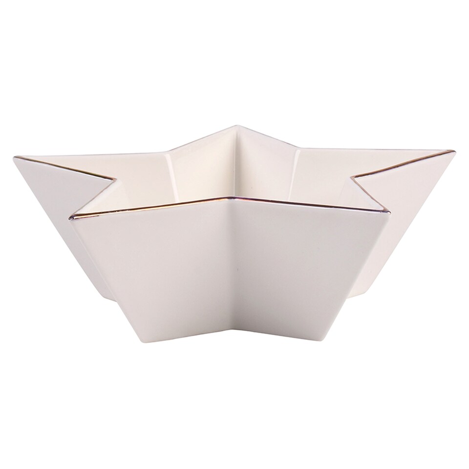 F&F home white star bowl